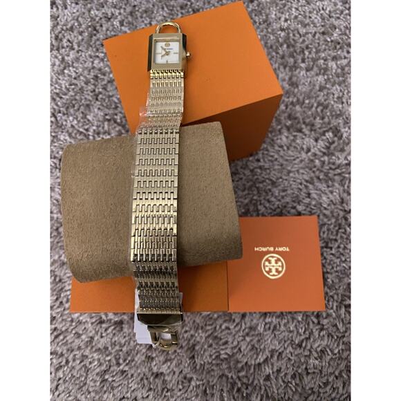 Tory Burch Bracelet Goldstone Watch NIB - Picture 10 of 10
